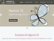 Tablet Screenshot of agence2l.com